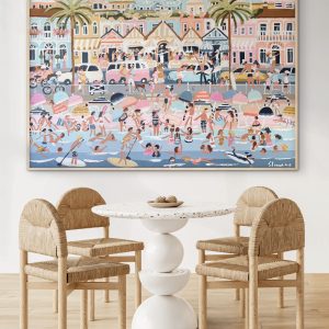 Beach Cafe’s 157x107cm framed