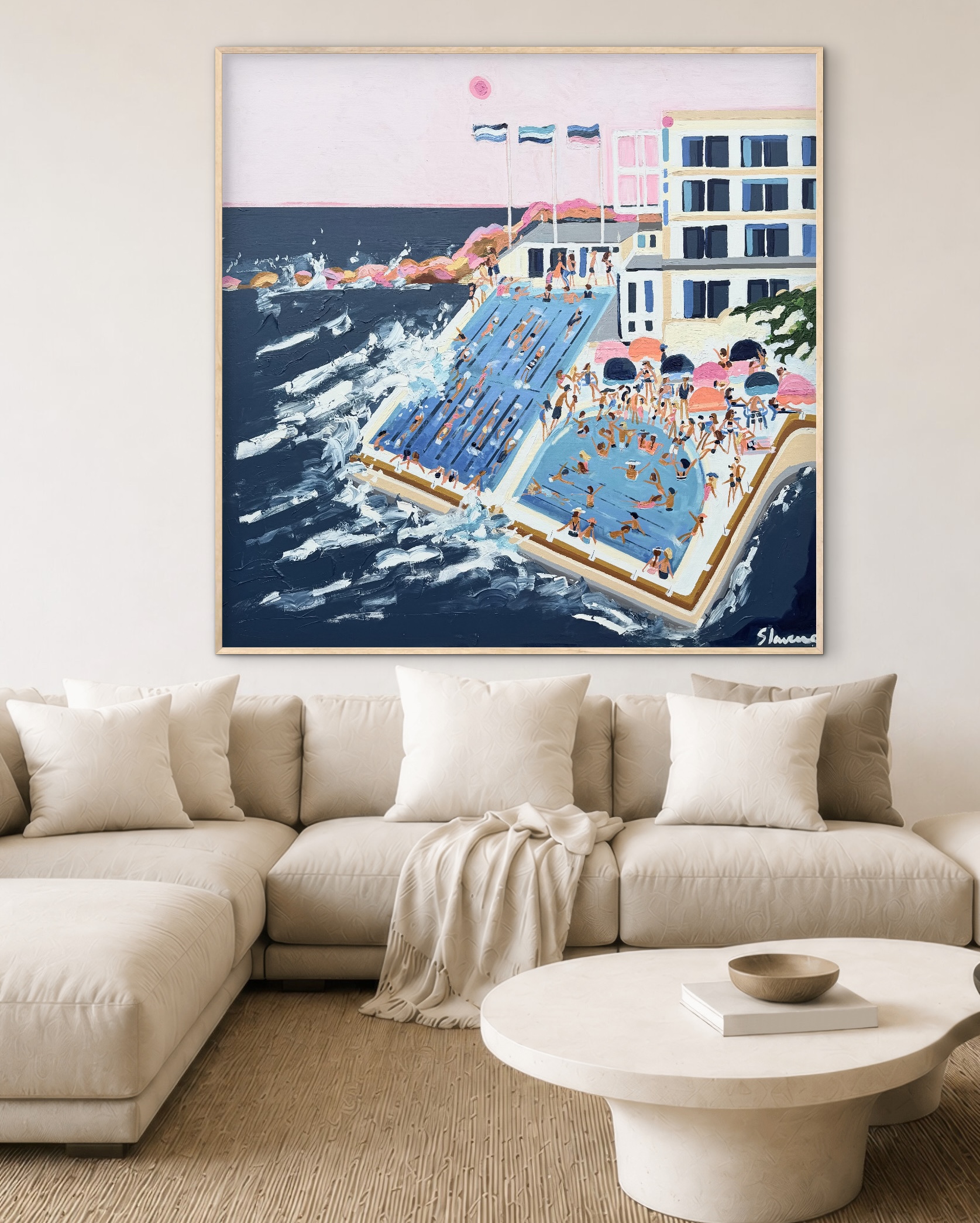 Big Bondi 126x126cm framed - Image 6