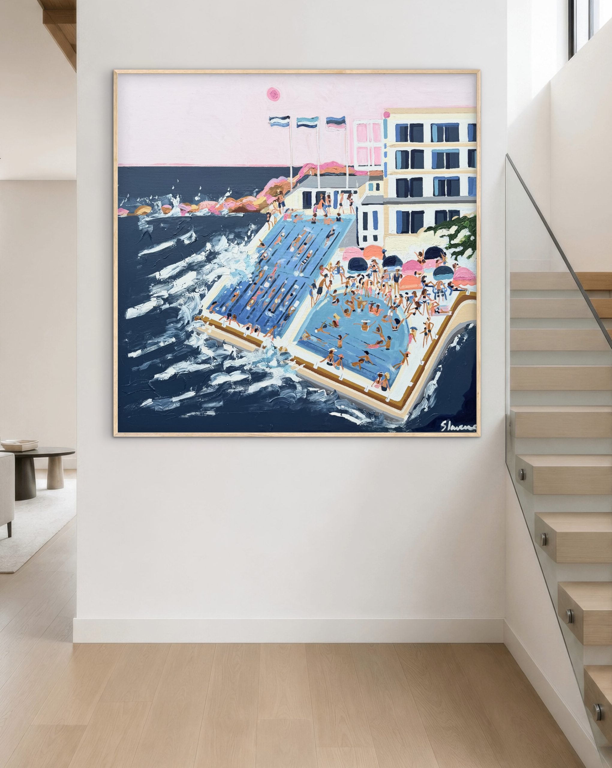 Big Bondi 126x126cm framed - Image 4