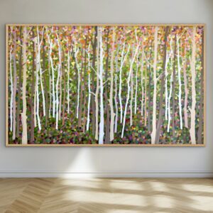 Forest Walk 206 x 126 framed large abstract landscape