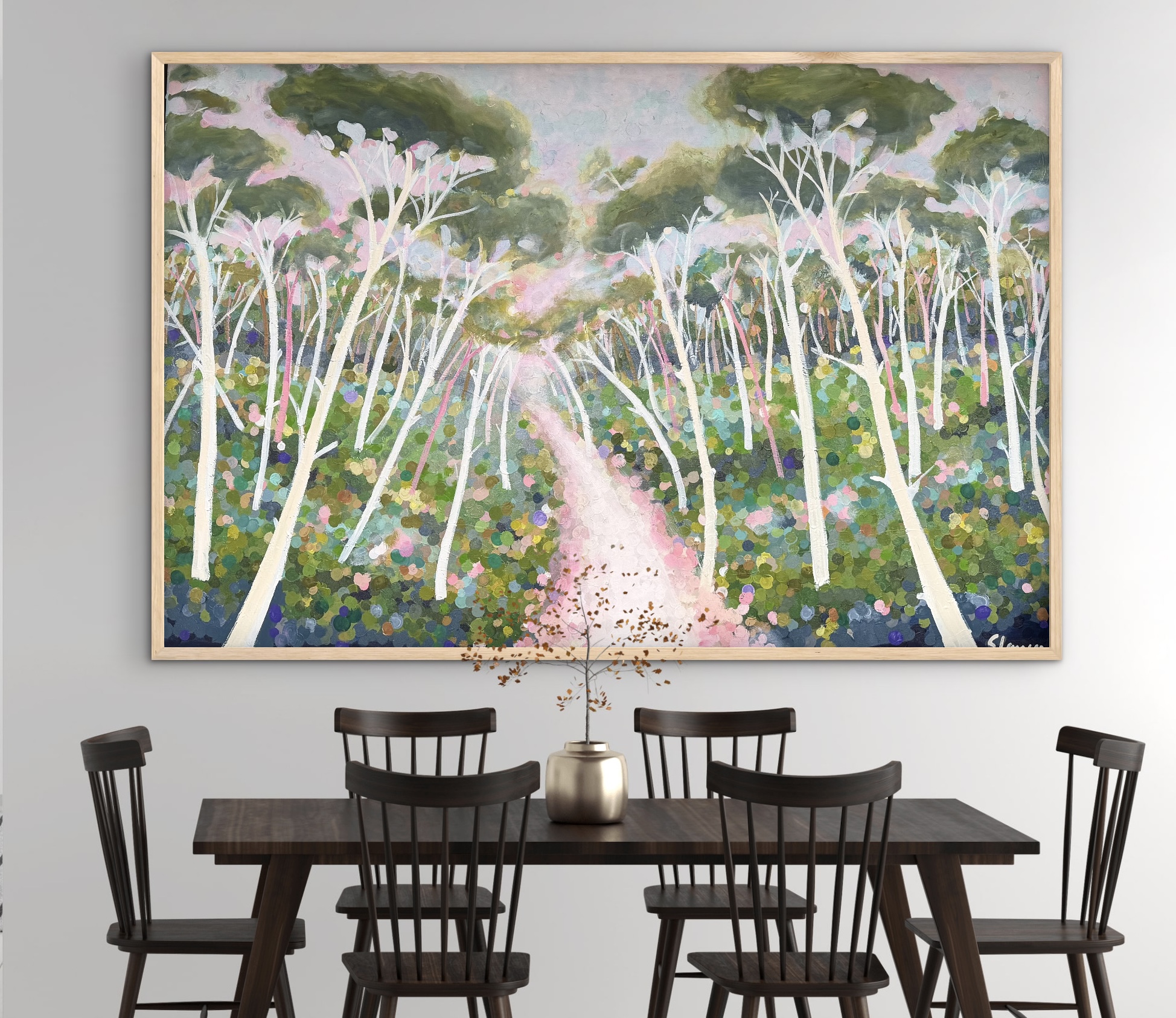 Path to the Sea 157x107 framed large abstract - Image 5