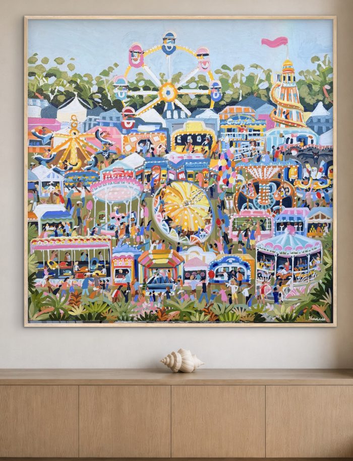 Easter Fair 126x126cm framed