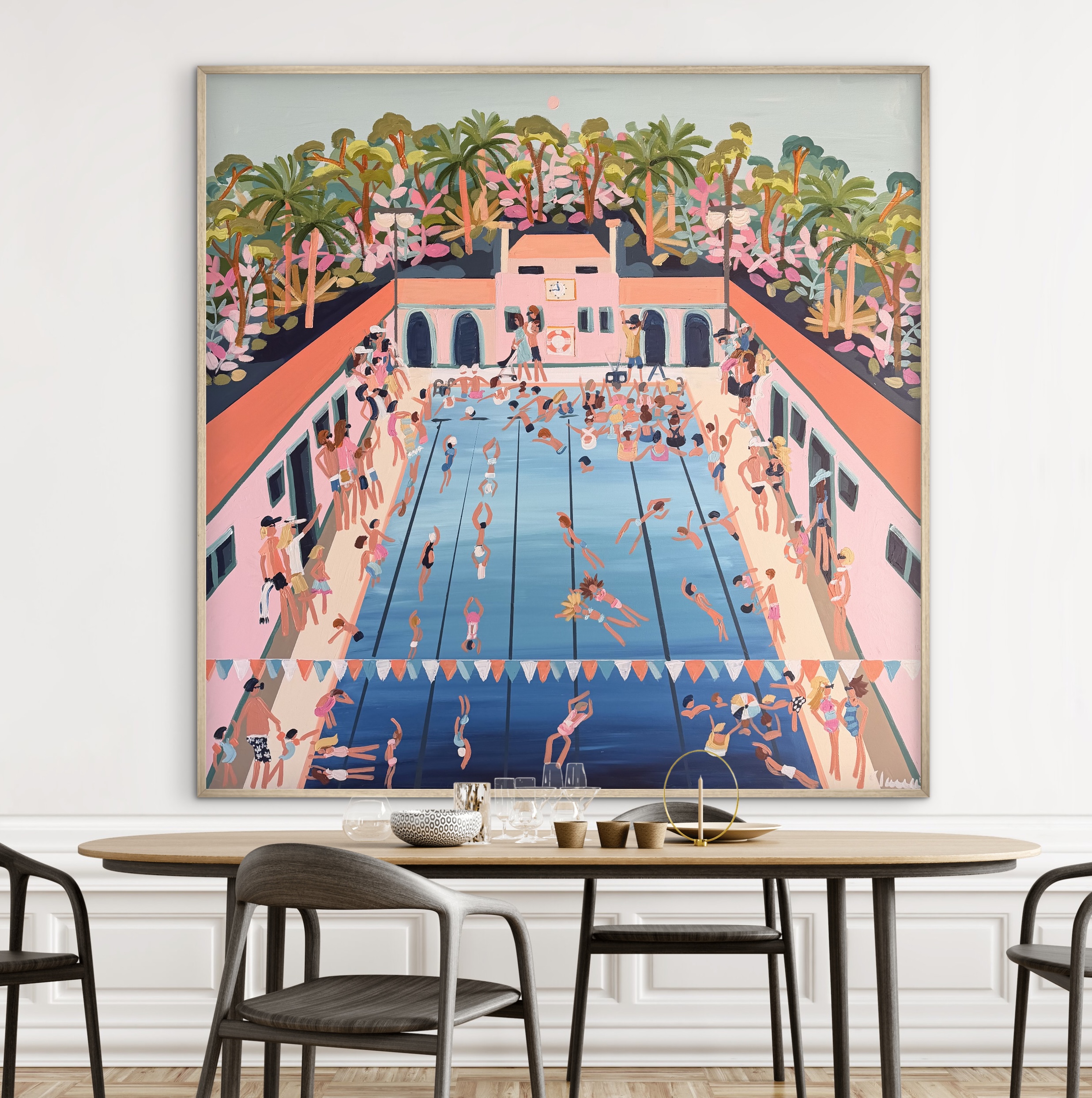 Manuka Pool framed 126x126