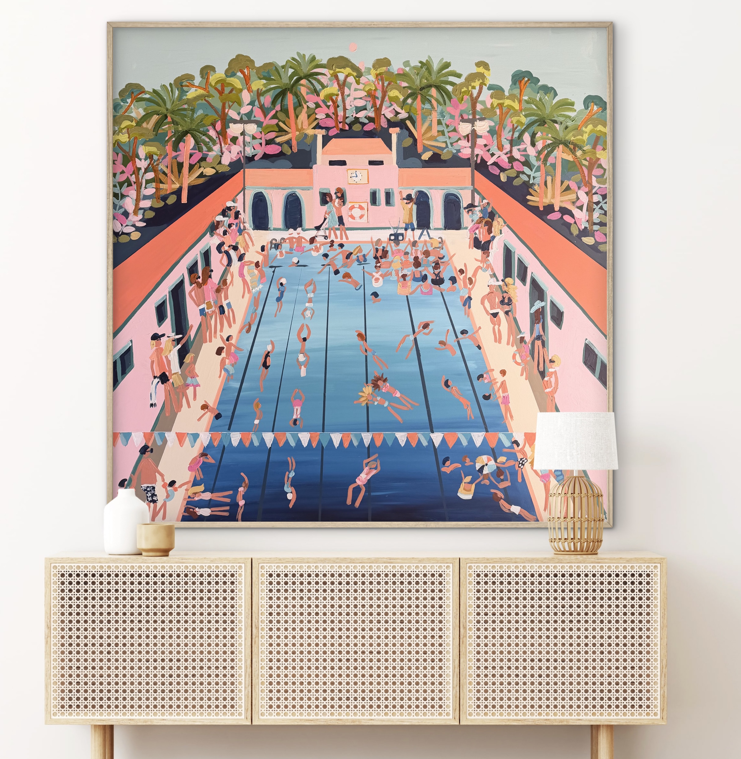 Manuka Pool framed 126x126 - Image 5