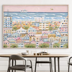 Destination Australia 157x107 framed large abstract beachscape