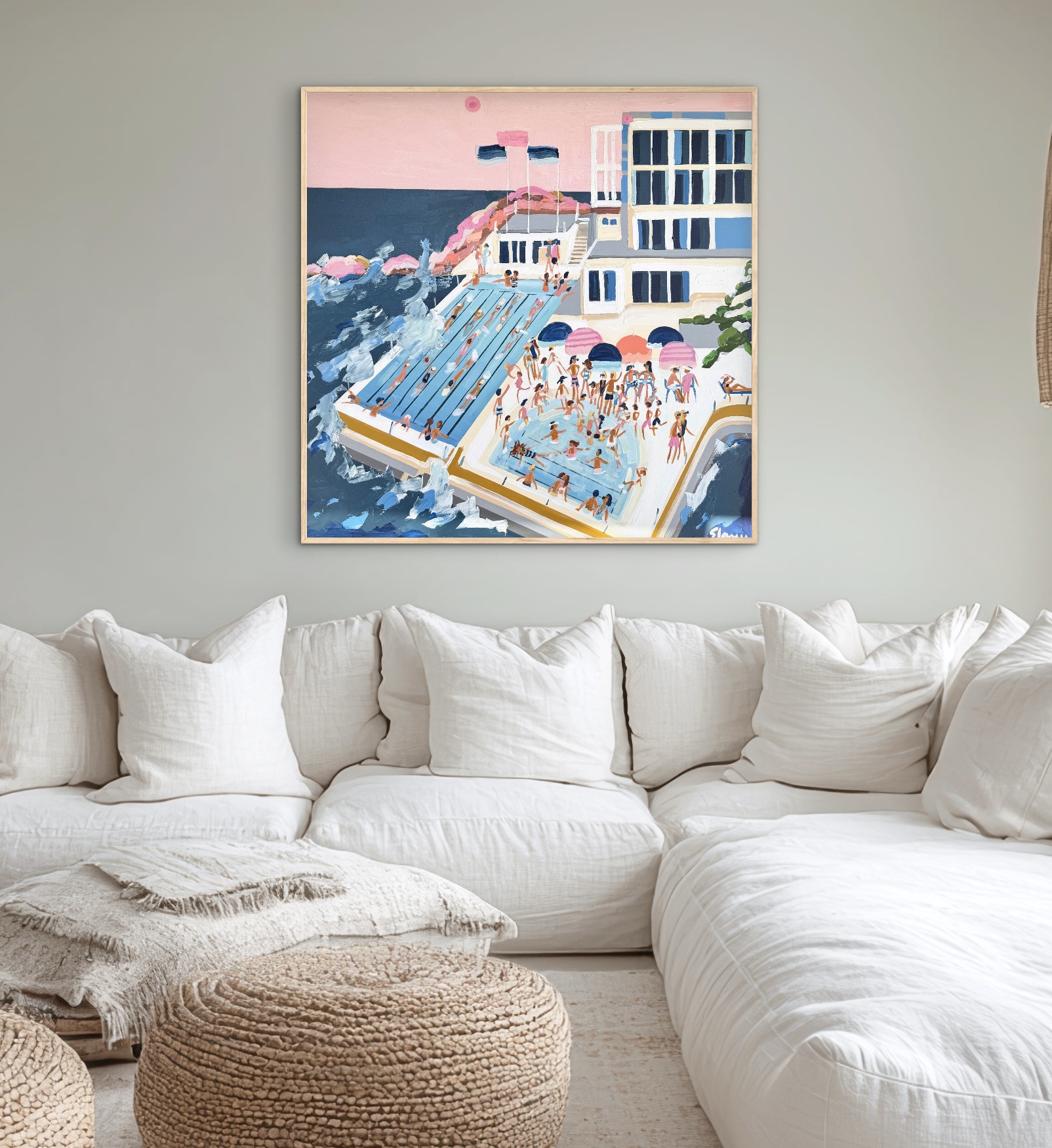 Bondi 106x106cm framed - Image 6