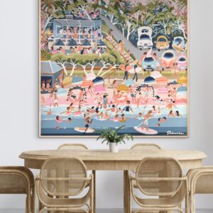 Bar Beach framed 126x126