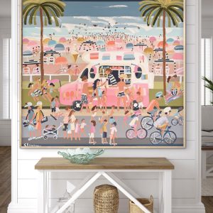 Mr Whippy 126x126cm framed