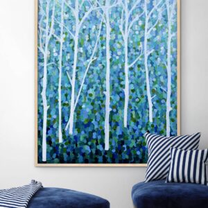 Seven Sisters 107x 157 framed large abstract