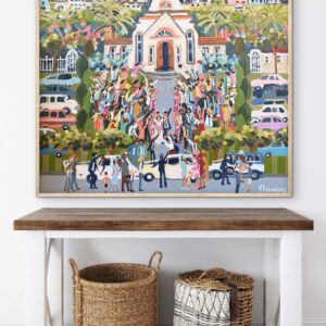 The Wedding 106x106cm framed