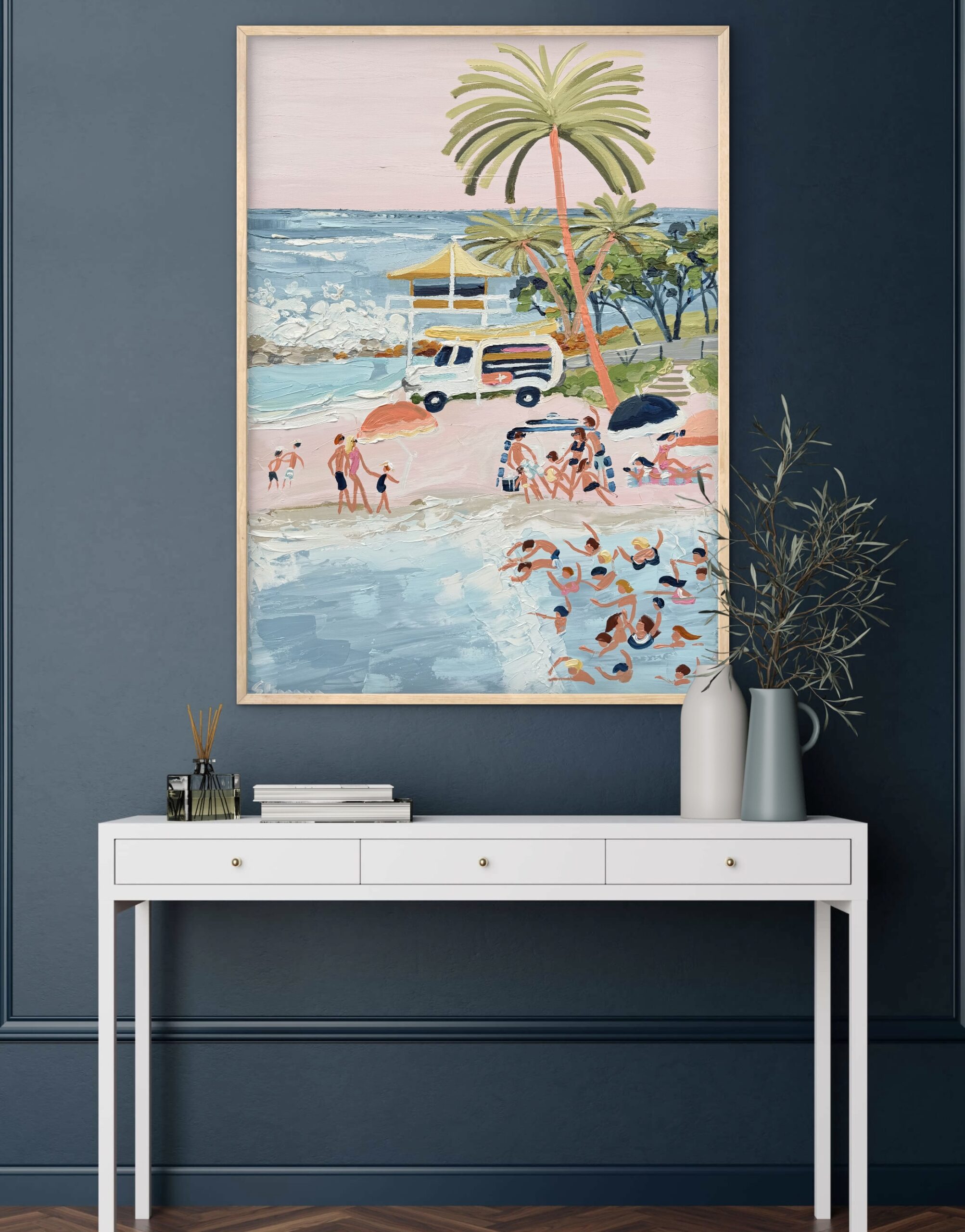 Drift Away 96x 66 framed horse racing scene - Image 2