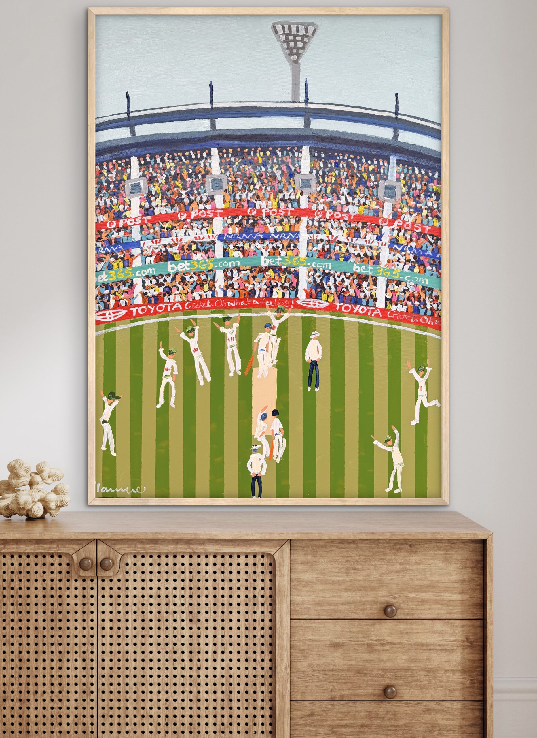 Cricket MCG 66x96cm framed
