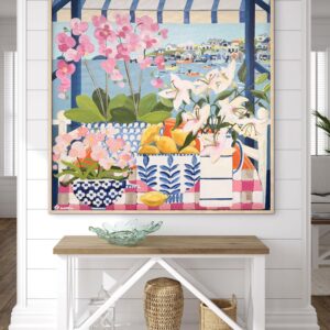 Yacht Club Views framed 106x106