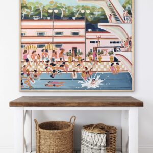 Big Splash framed 106x106 cm
