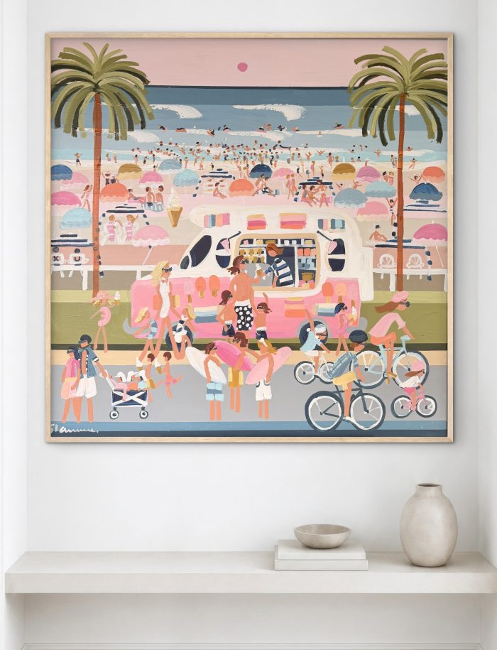 Mr Whippy 106x106 cm framed
