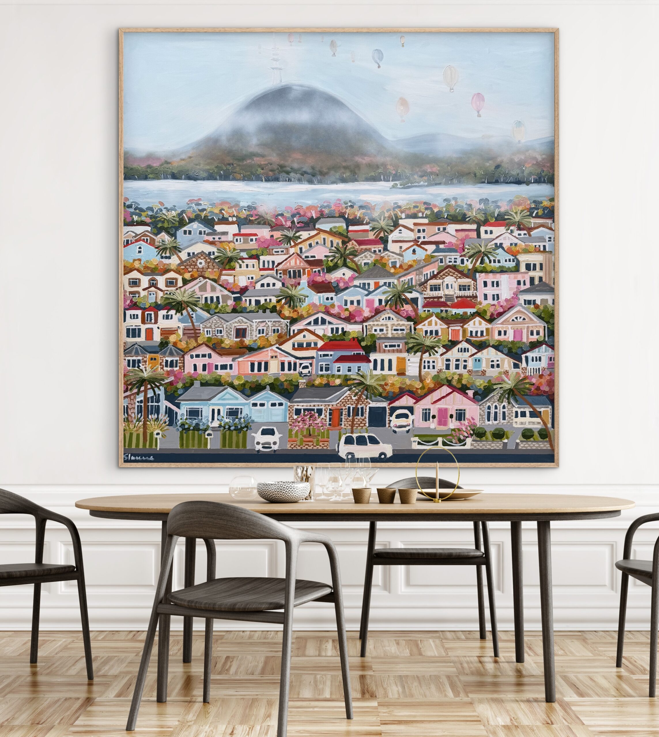 Capital Views 146x146cm
