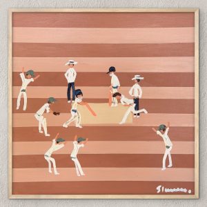 Cricket Club-1 66x66cm framed