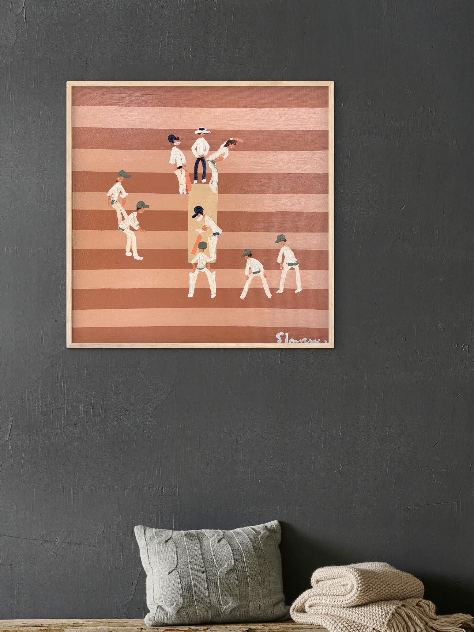 Pink Test 66x66cm framed - Image 2