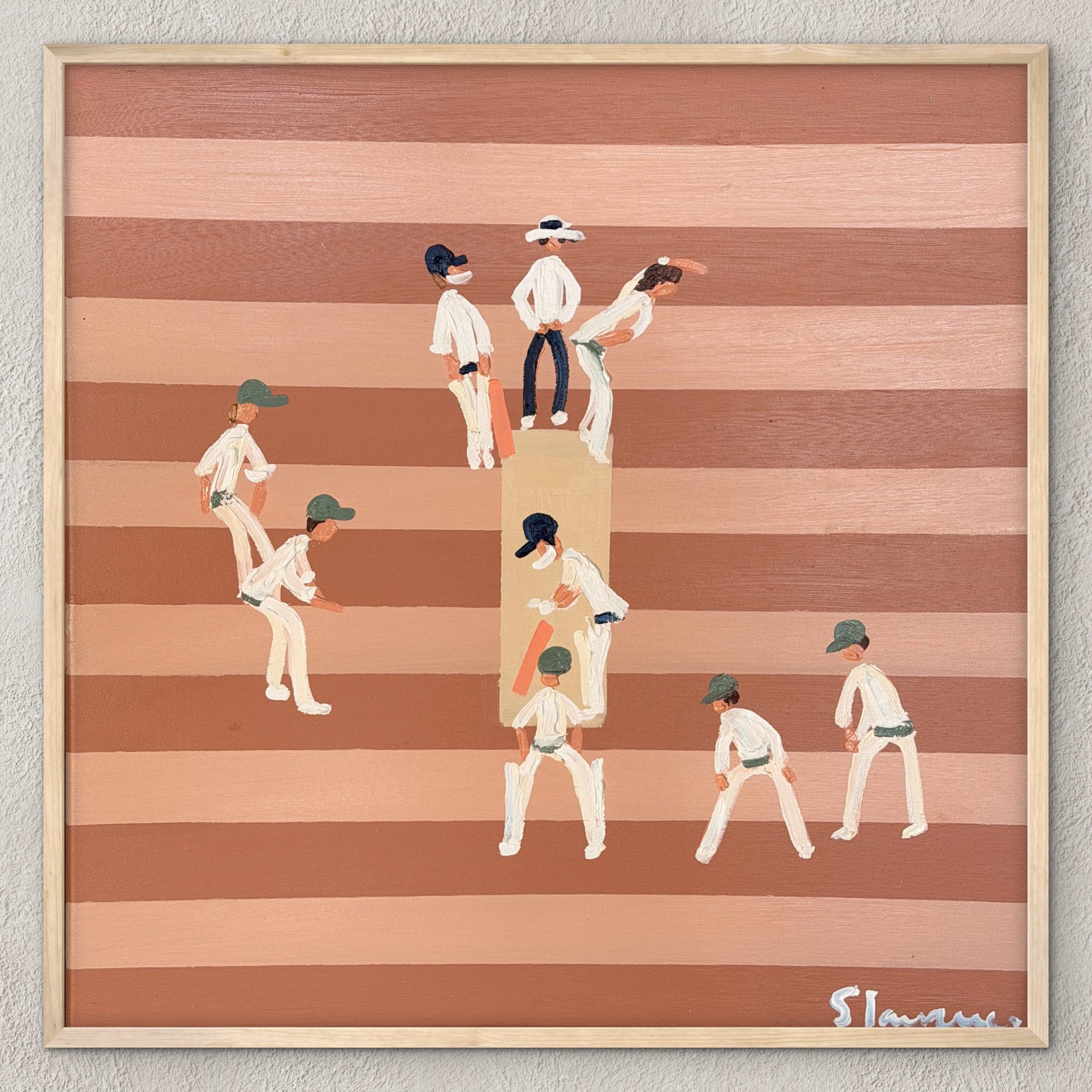 Pink Test 66x66cm framed - Image 4