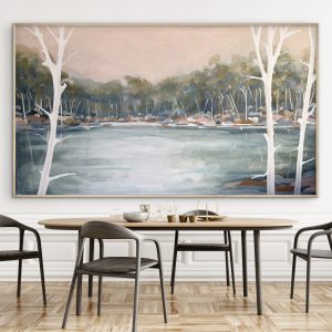 Sea Salt 187x97cm framed
