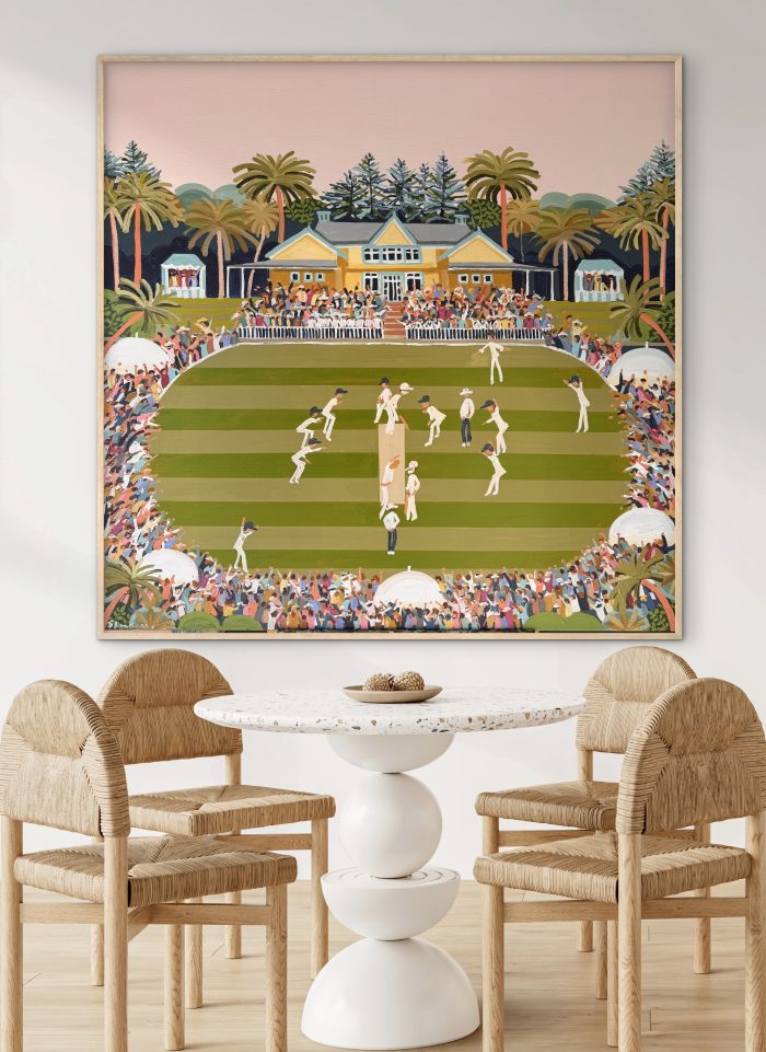 Home of Cricket 126x126cm framed