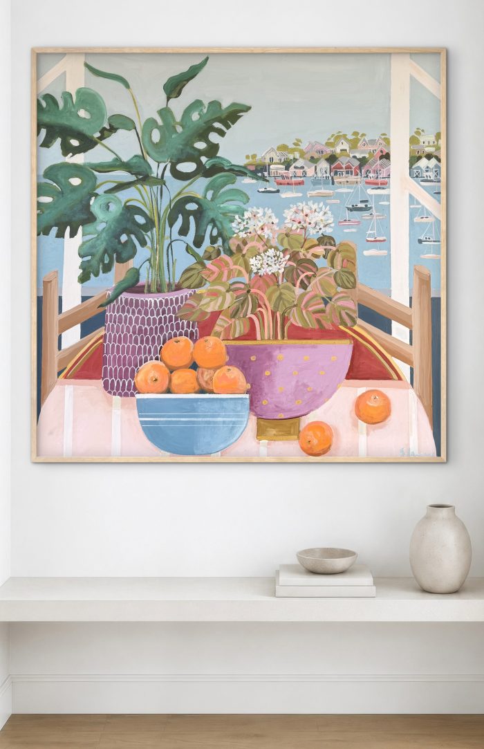 Coastal Views 106x106cm framed