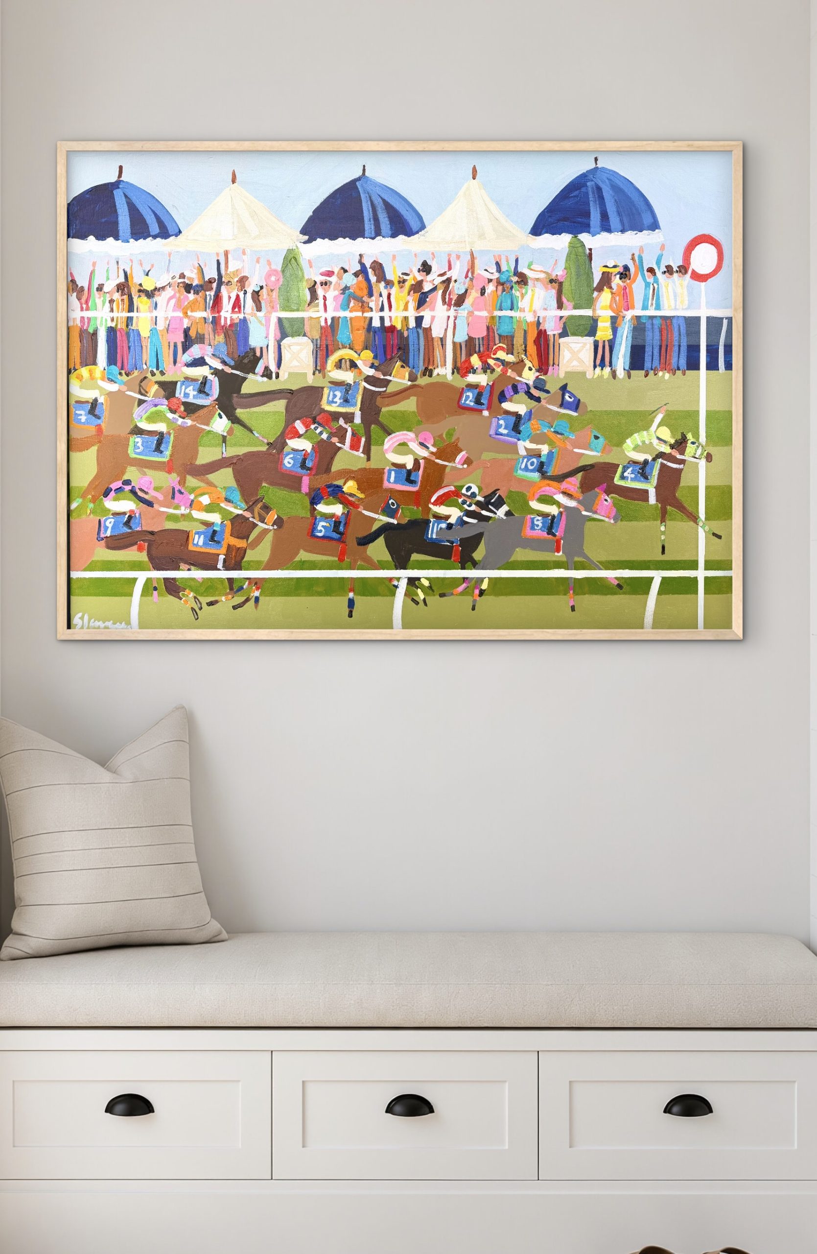Horse race art
