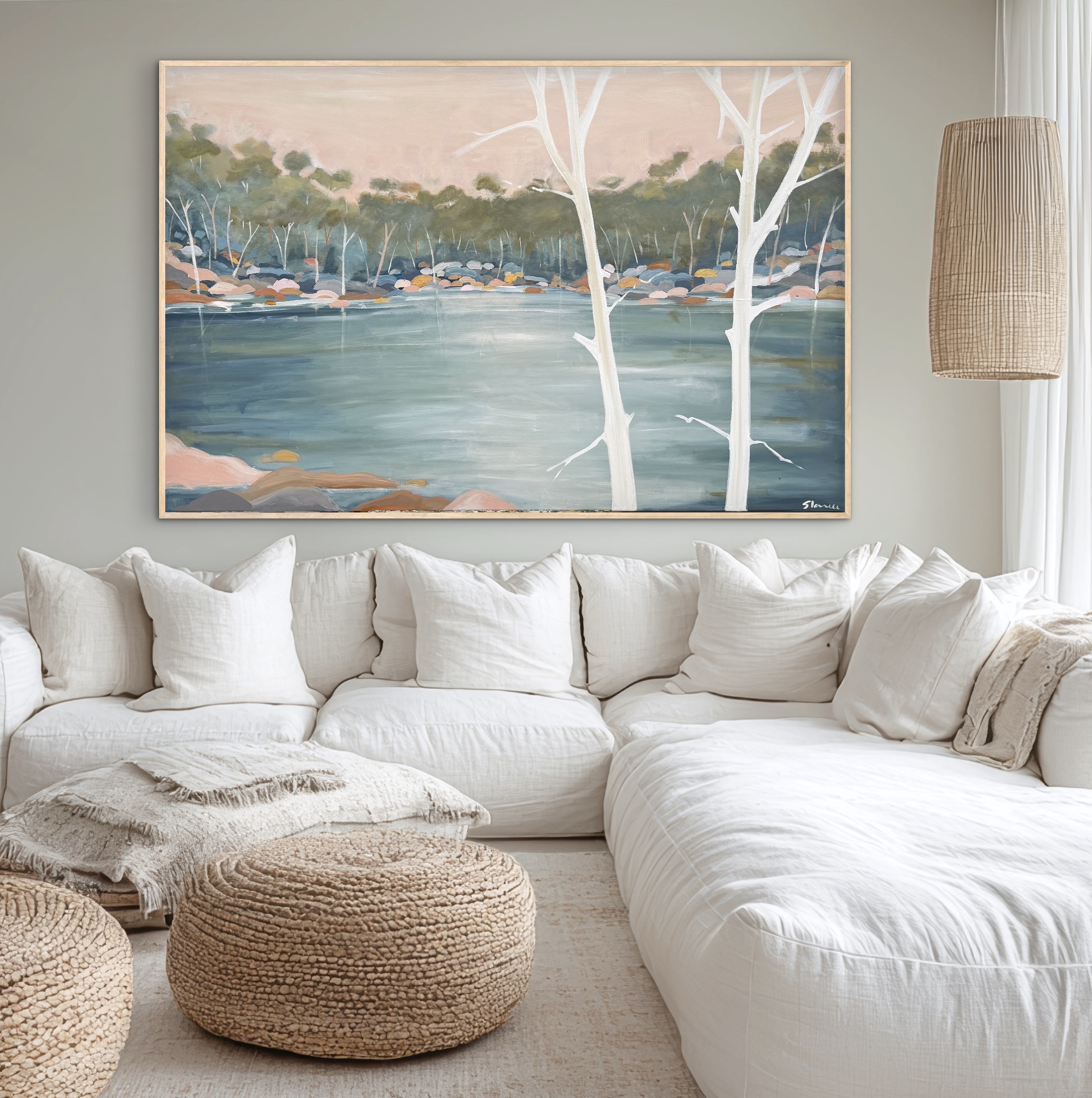 Rock Salt 157x107cm framed