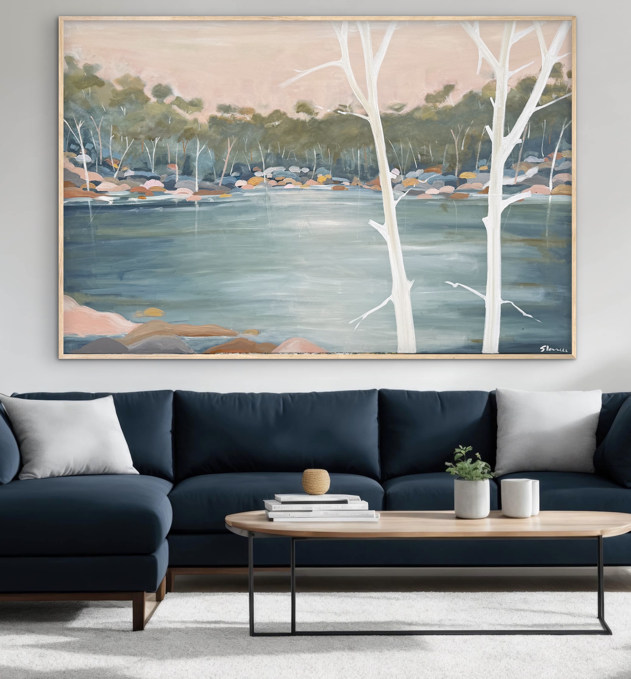 Rock Salt 157x107cm framed - Image 6