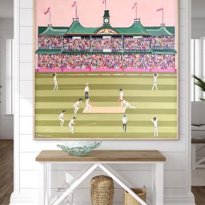 Cricket Pink Test 126x126cm framed