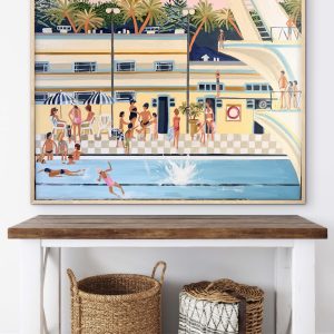 Big Splash 106 x 106cm Framed