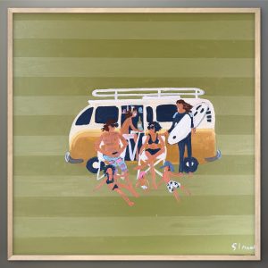 Day Tripping 66 x 66cm framed