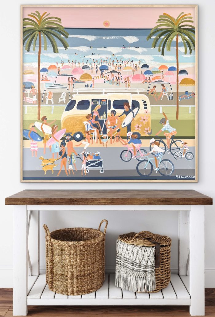 Day Tripping 106x106cm framed