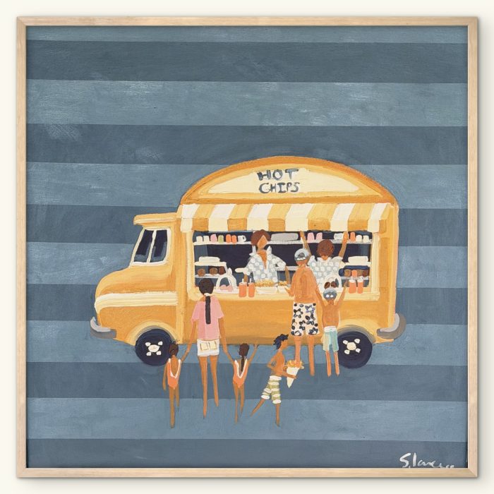 Hot Chips 66 x 66cm framed