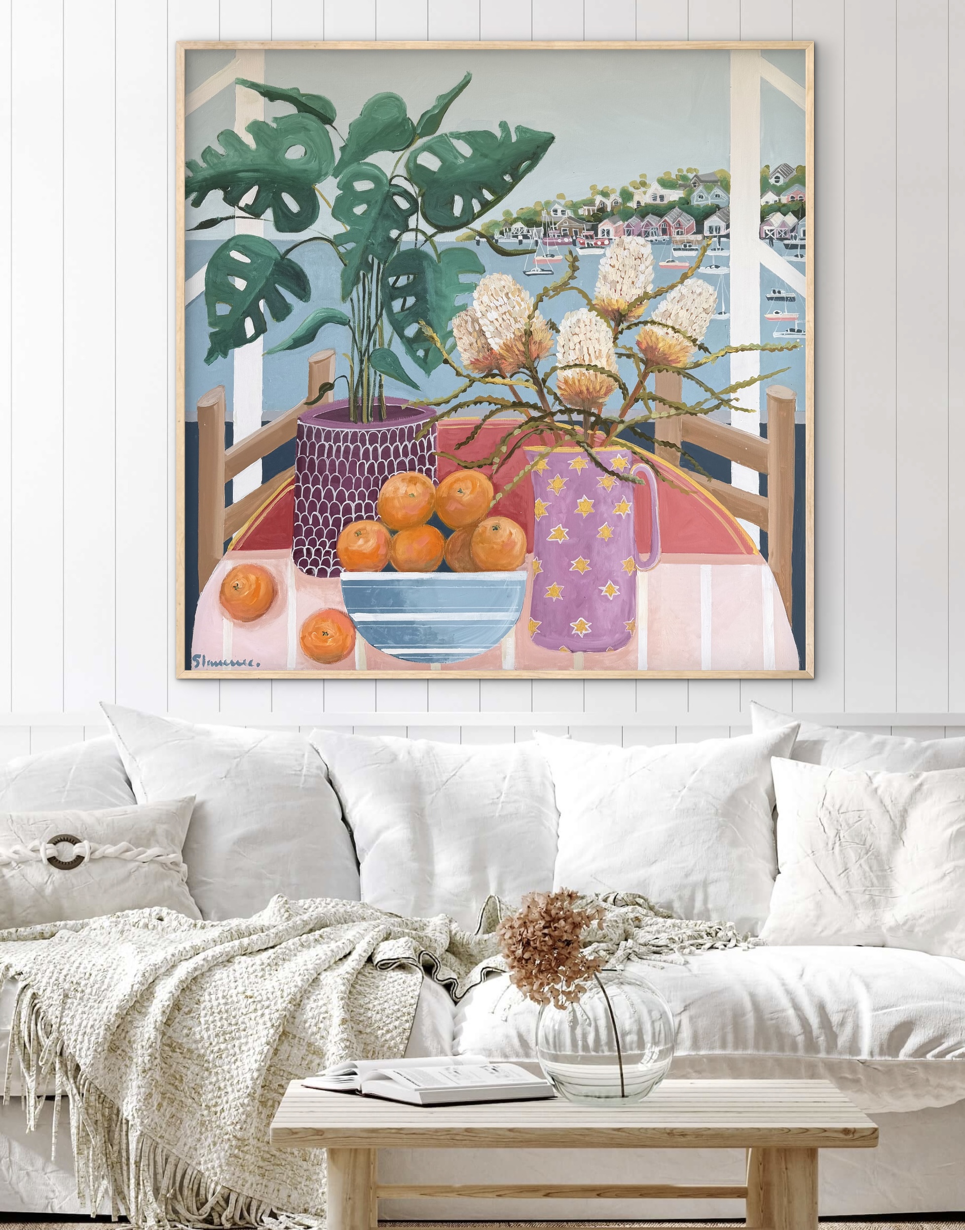 Banksia Views 106x106cm framed - Image 3
