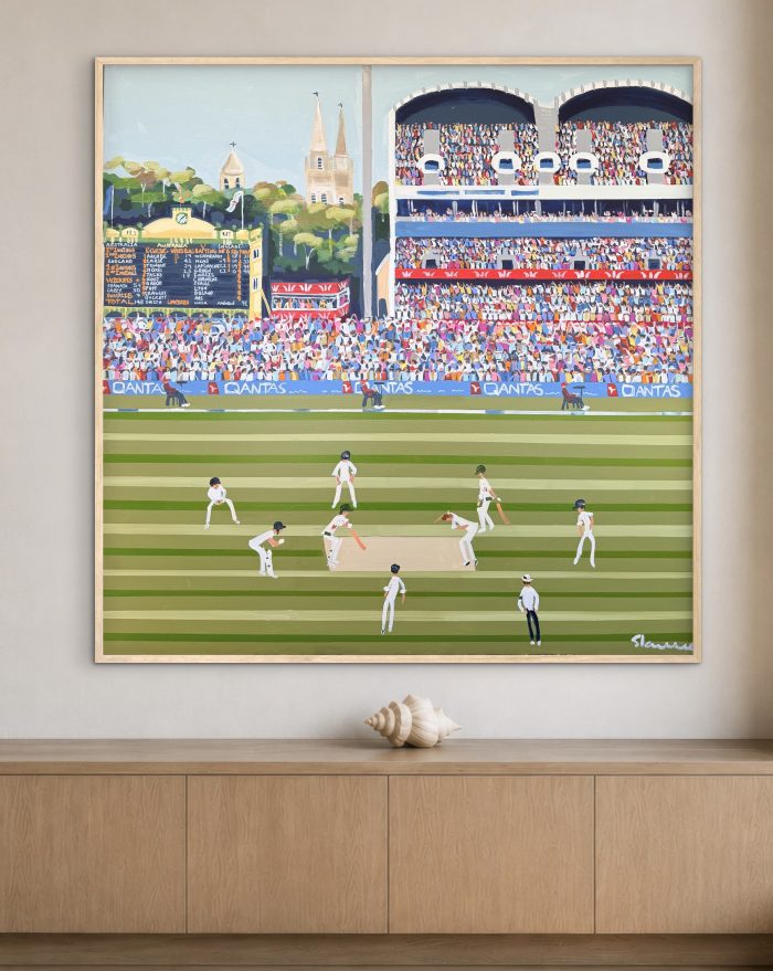 Cricket Adelaide Oval 106x106 framed