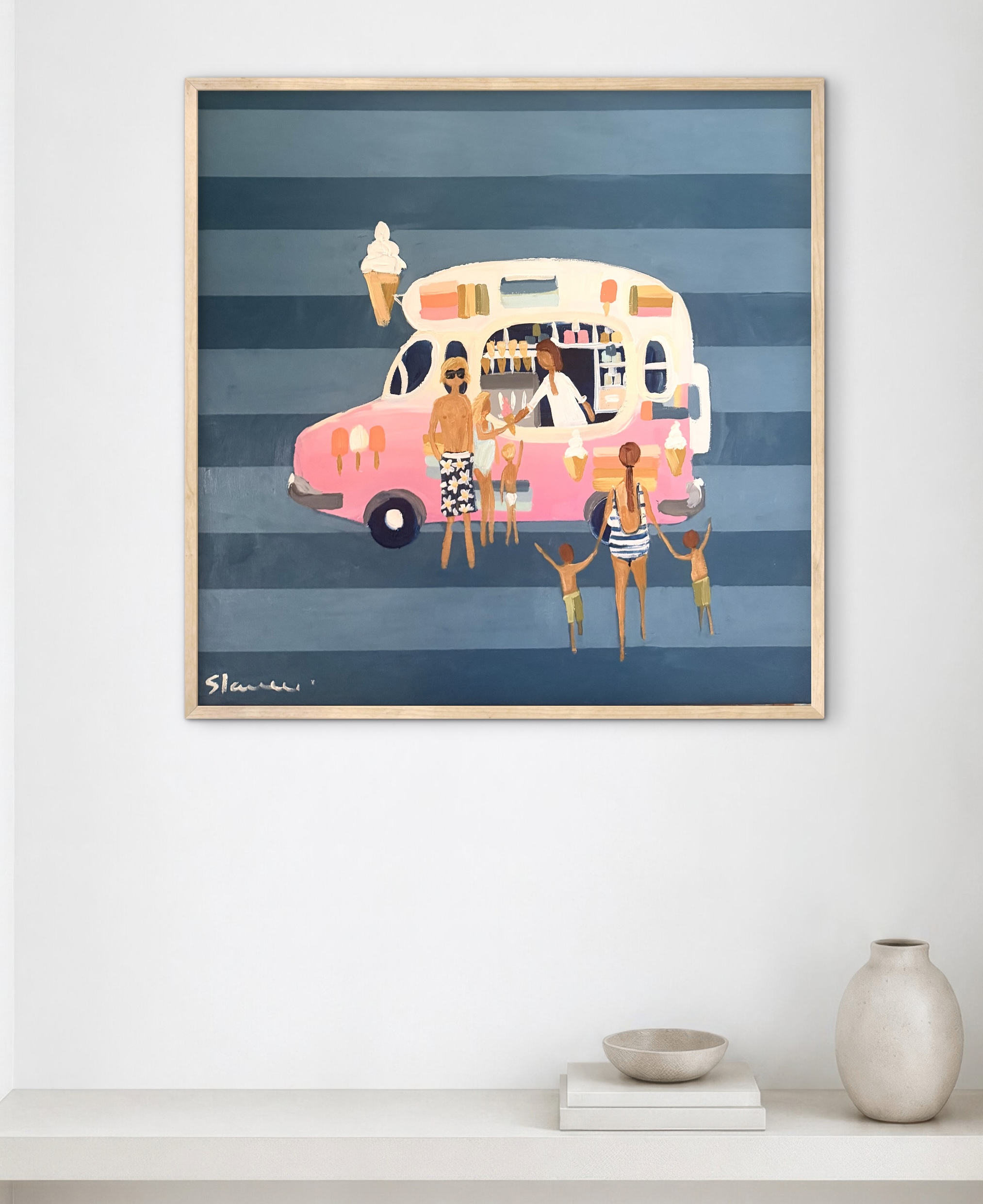 Mr Whippy 66 x 66cm framed - Image 3