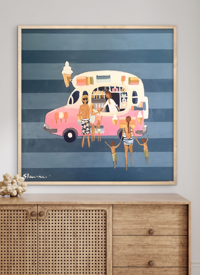 Mr Whippy 66 x 66cm framed