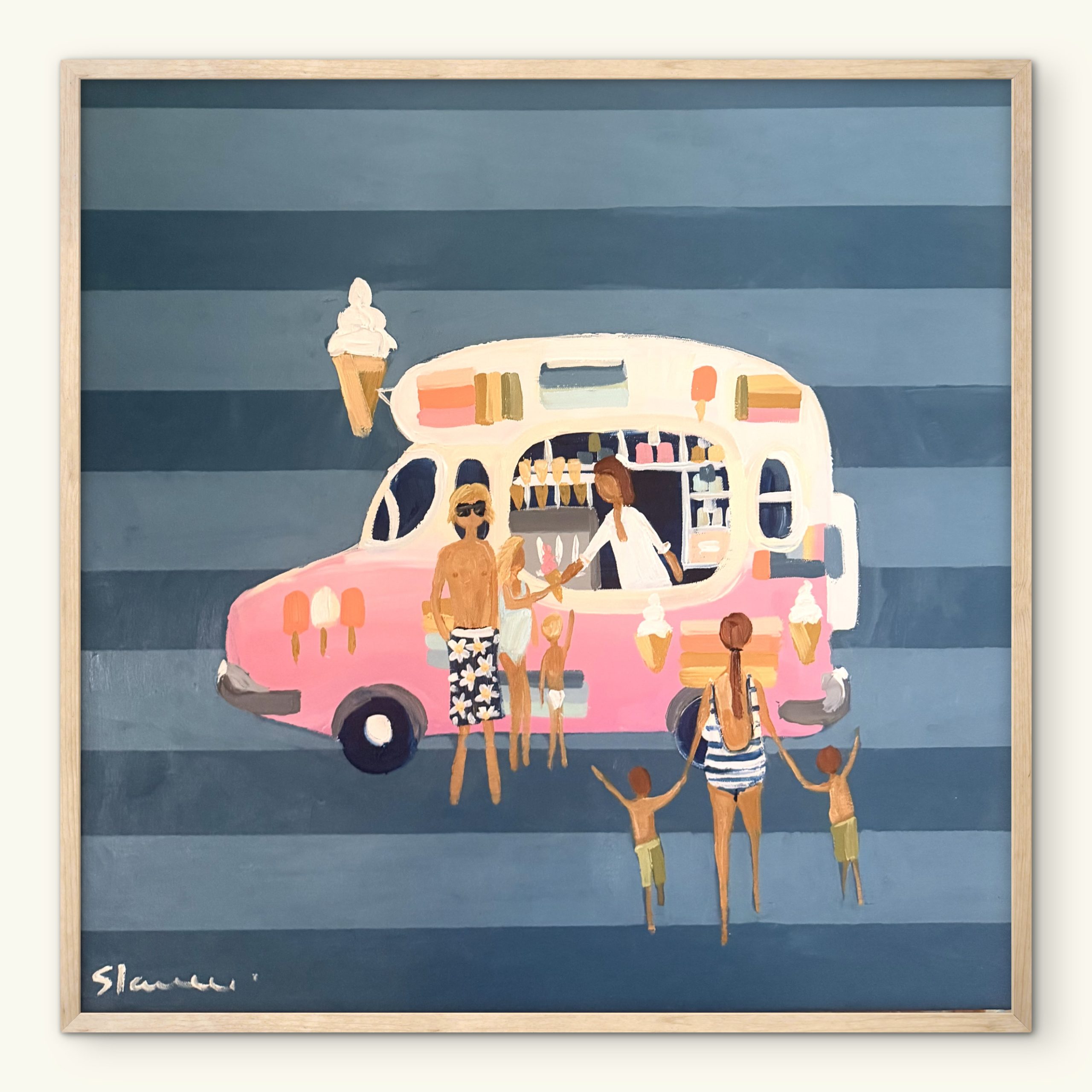 Mr Whippy 66 x 66cm framed - Image 6