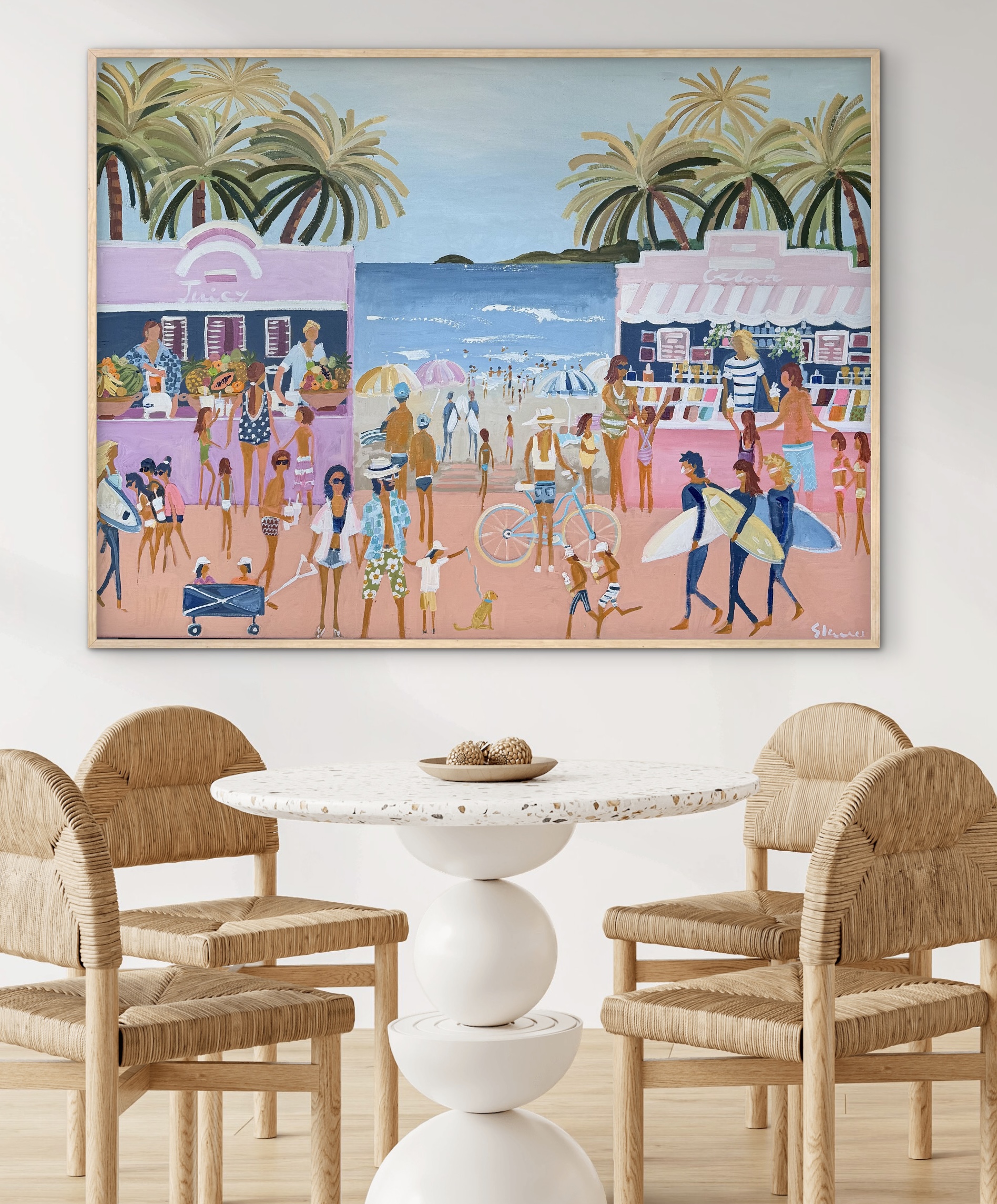Juice and Gelato 126x96cm framed - Image 3