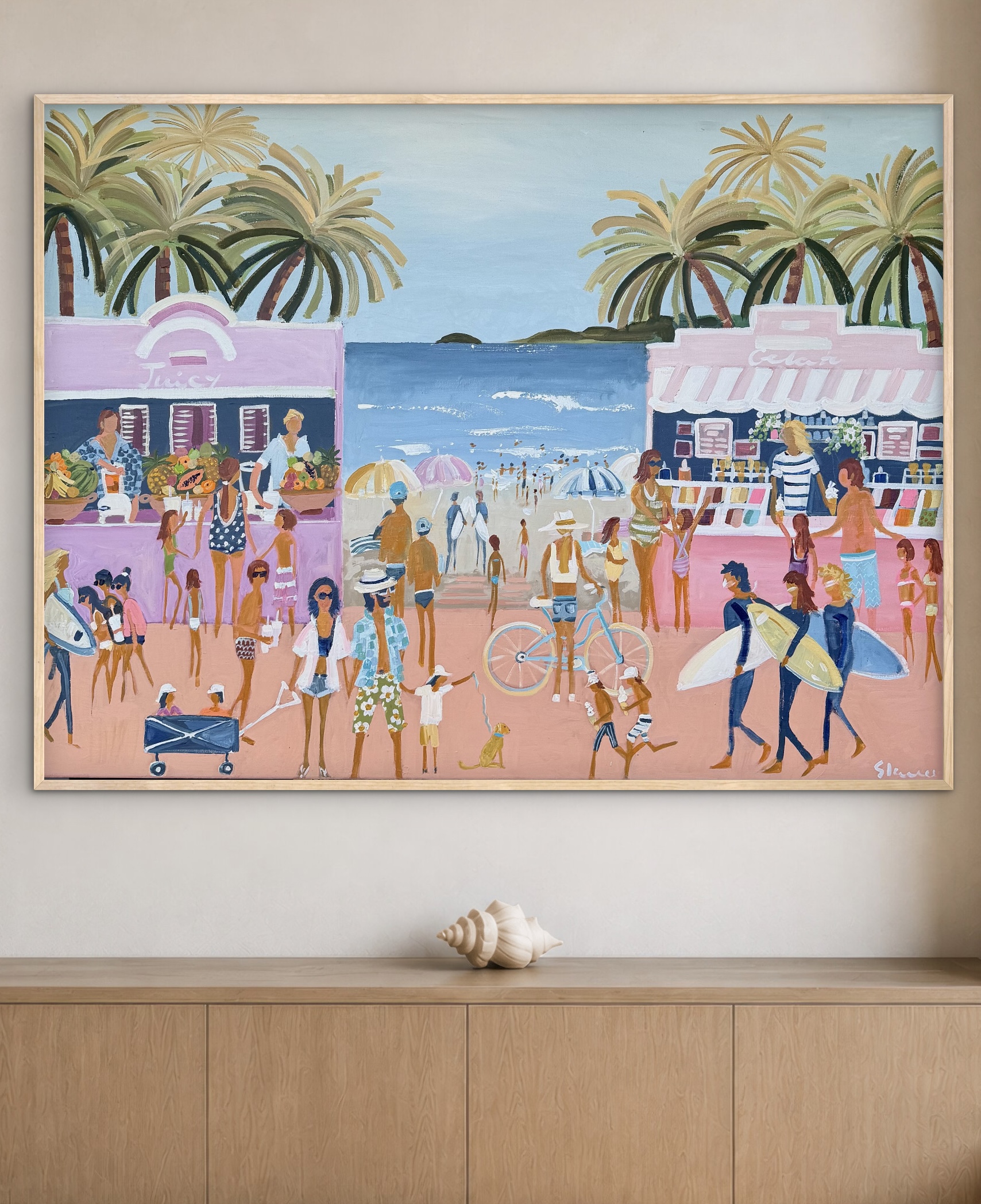 Juice and Gelato 126x96cm framed