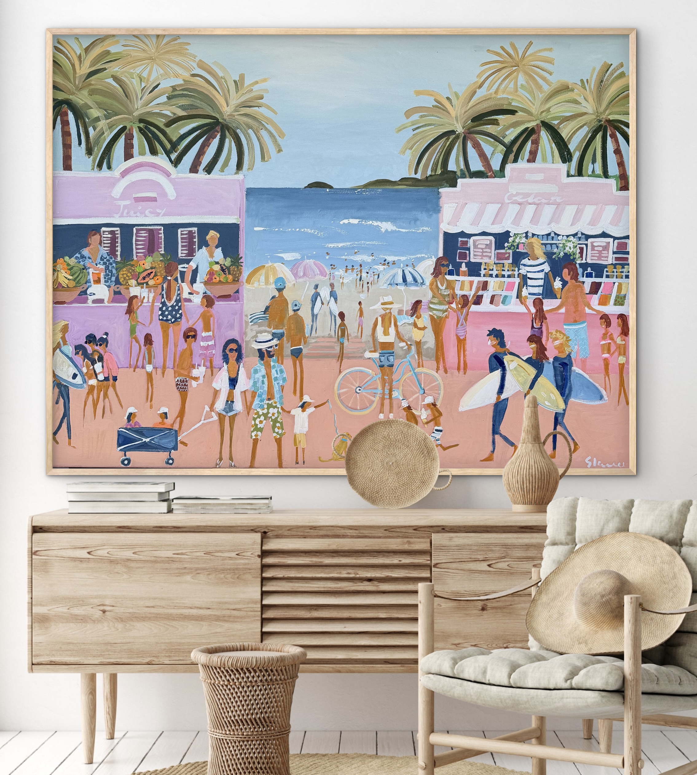 Juice and Gelato 126x96cm framed - Image 4