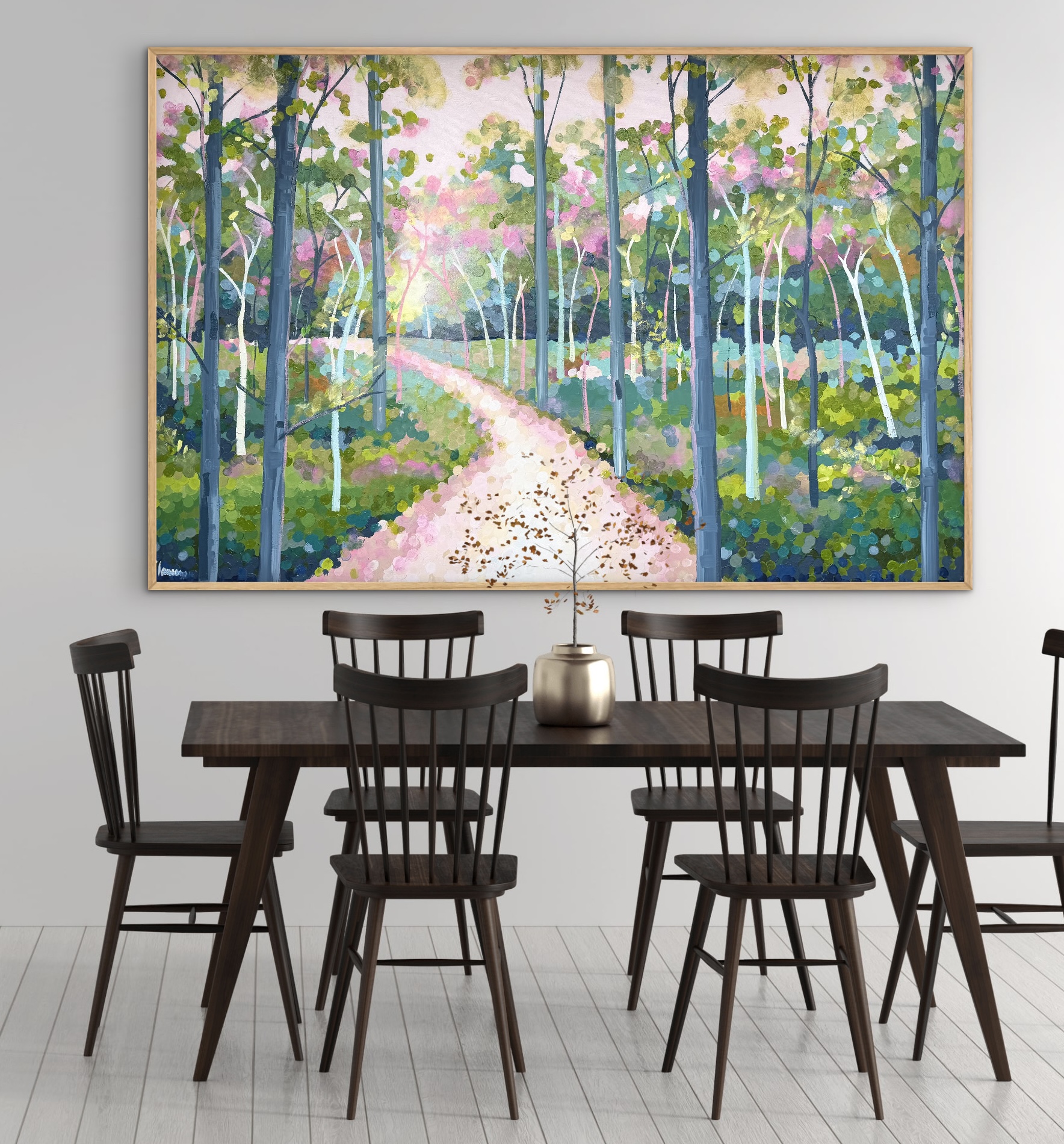 Pathways 157x107cm framed - Image 2