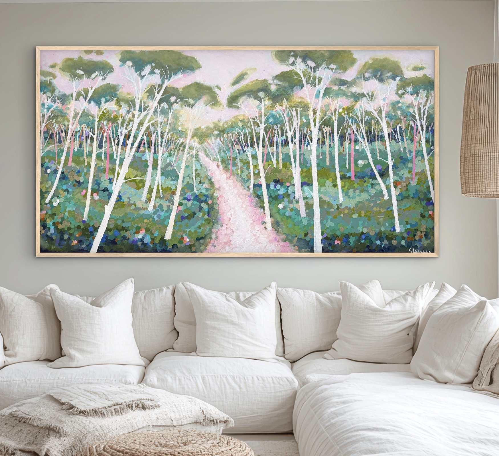 Path to the Sea 187x97cm framed