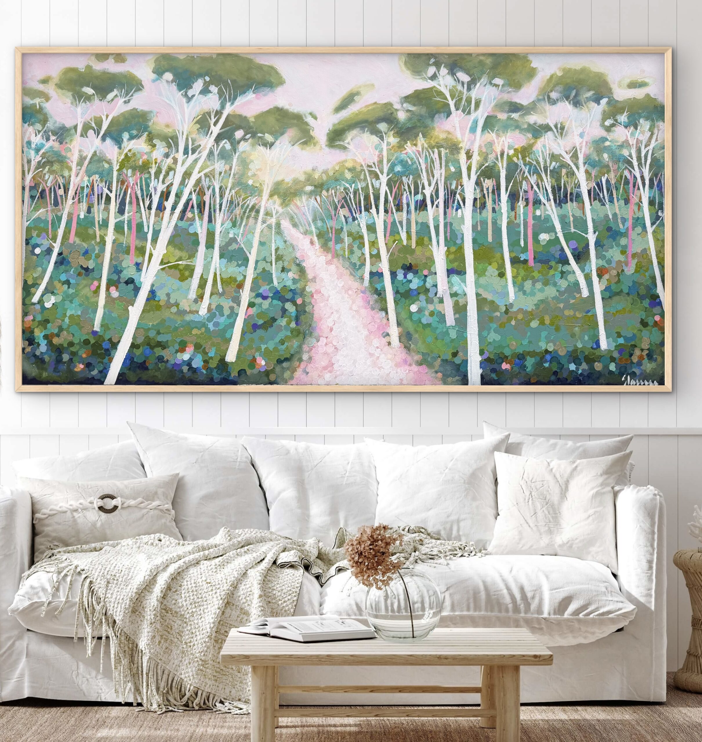 Path to the Sea 187x97cm framed - Image 2