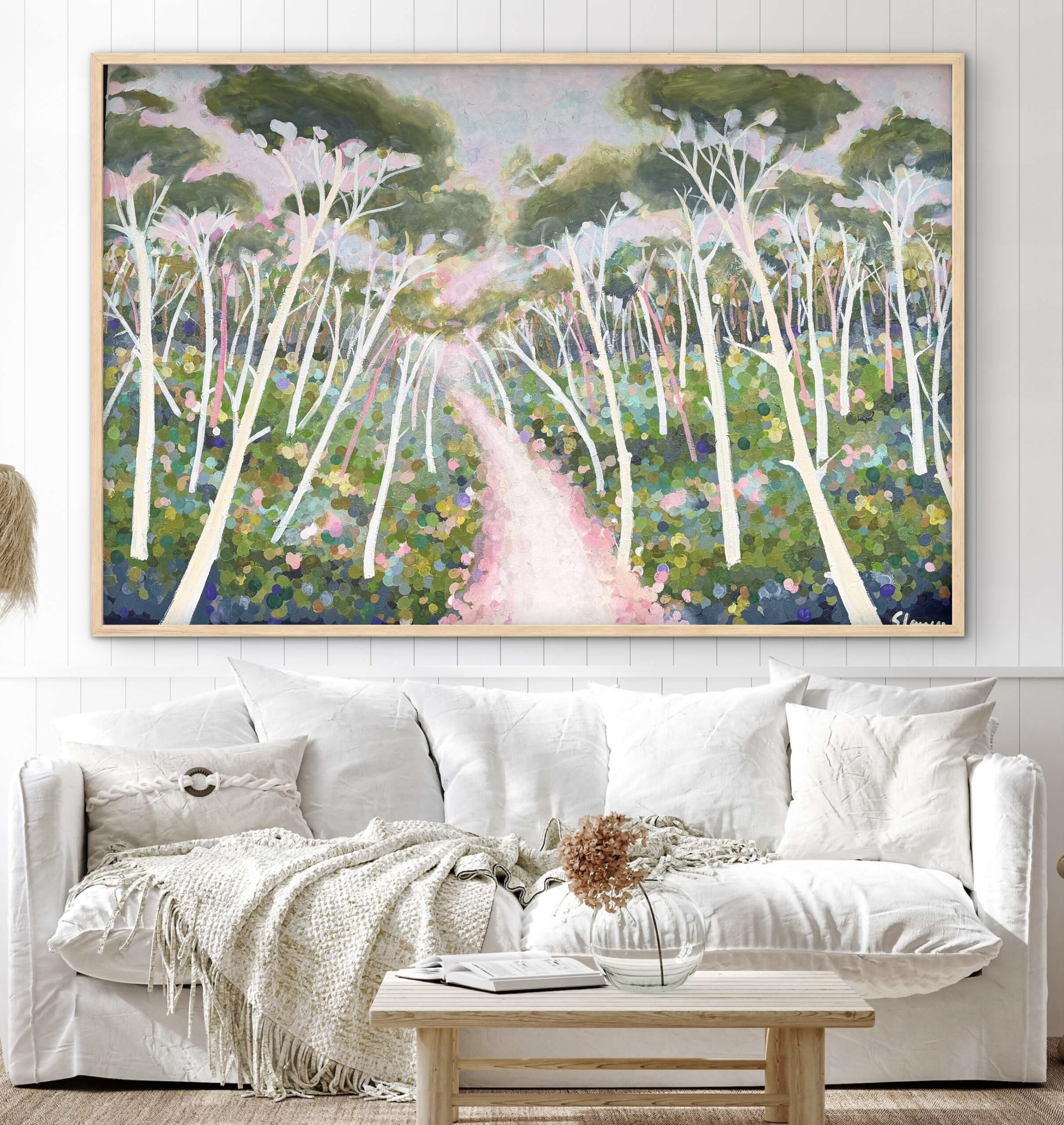 Path to the Sea 157x107cm framed