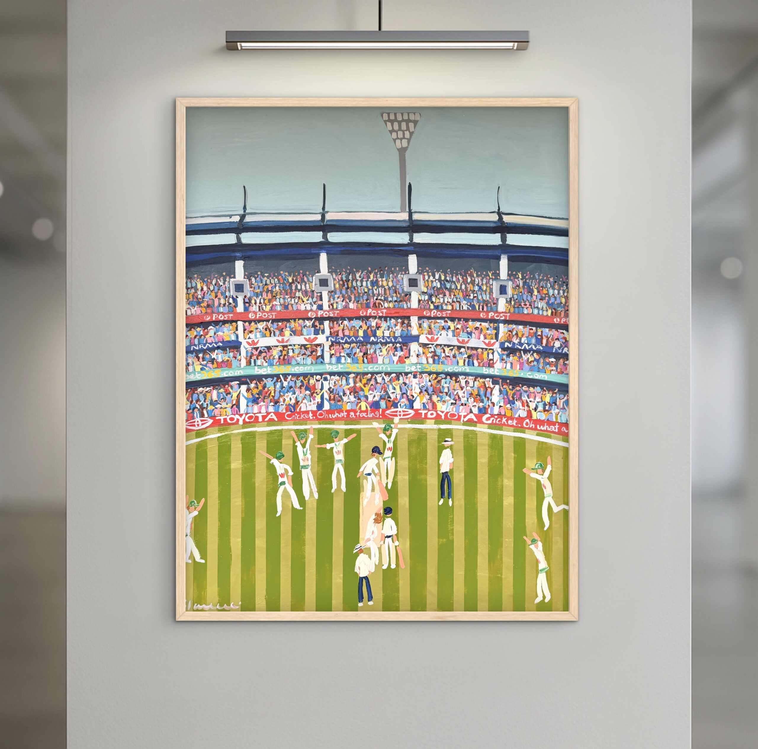 Cricket MCG 96 x 126cm framed - Image 6