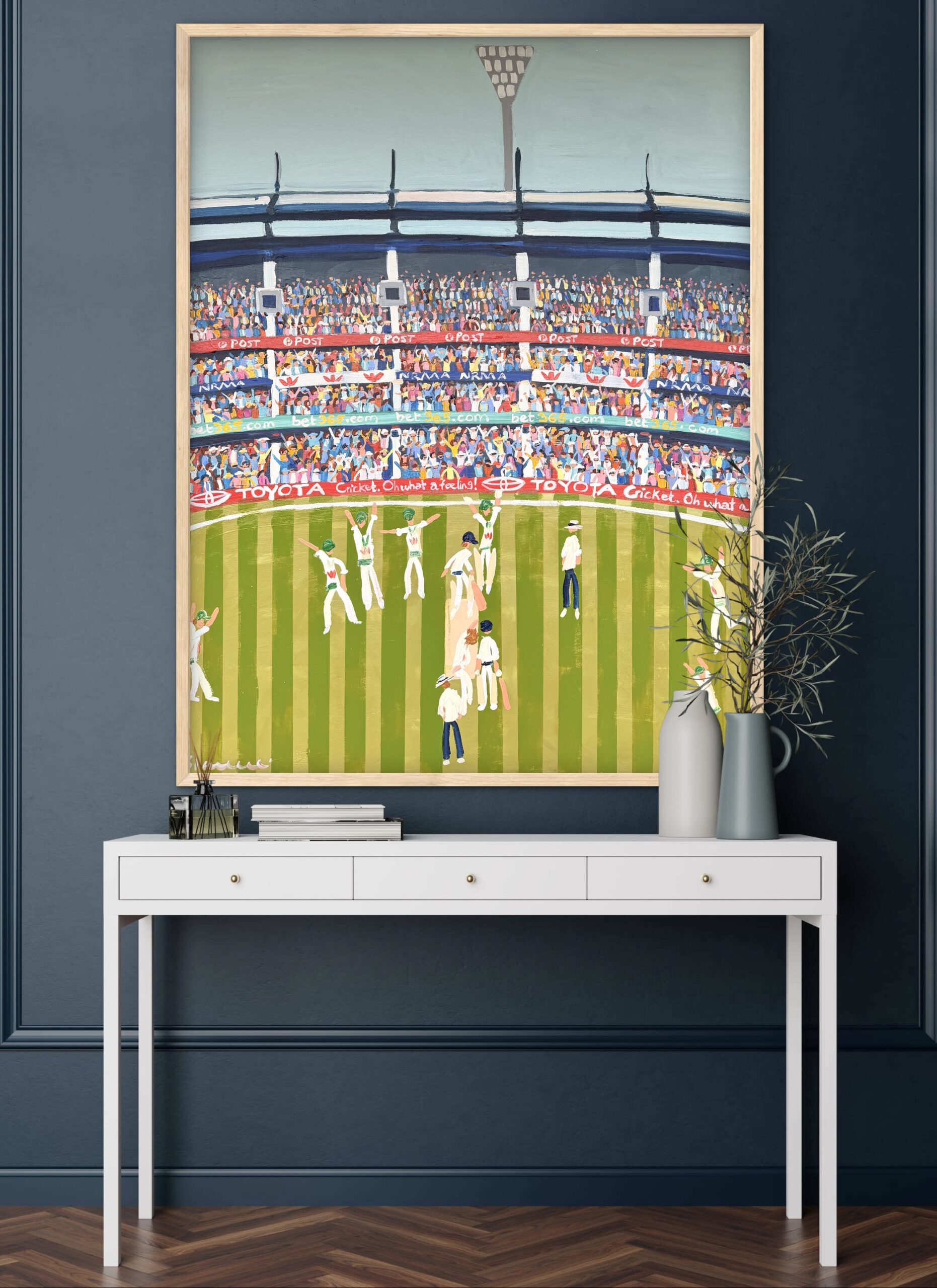 Cricket MCG 96 x 126cm framed - Image 3