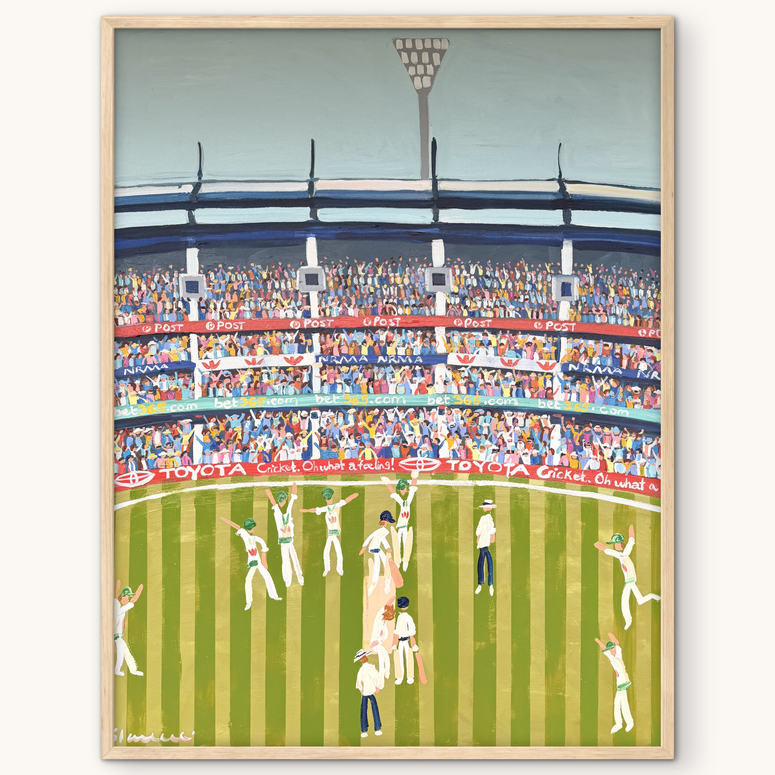 Cricket MCG 96 x 126cm framed - Image 2