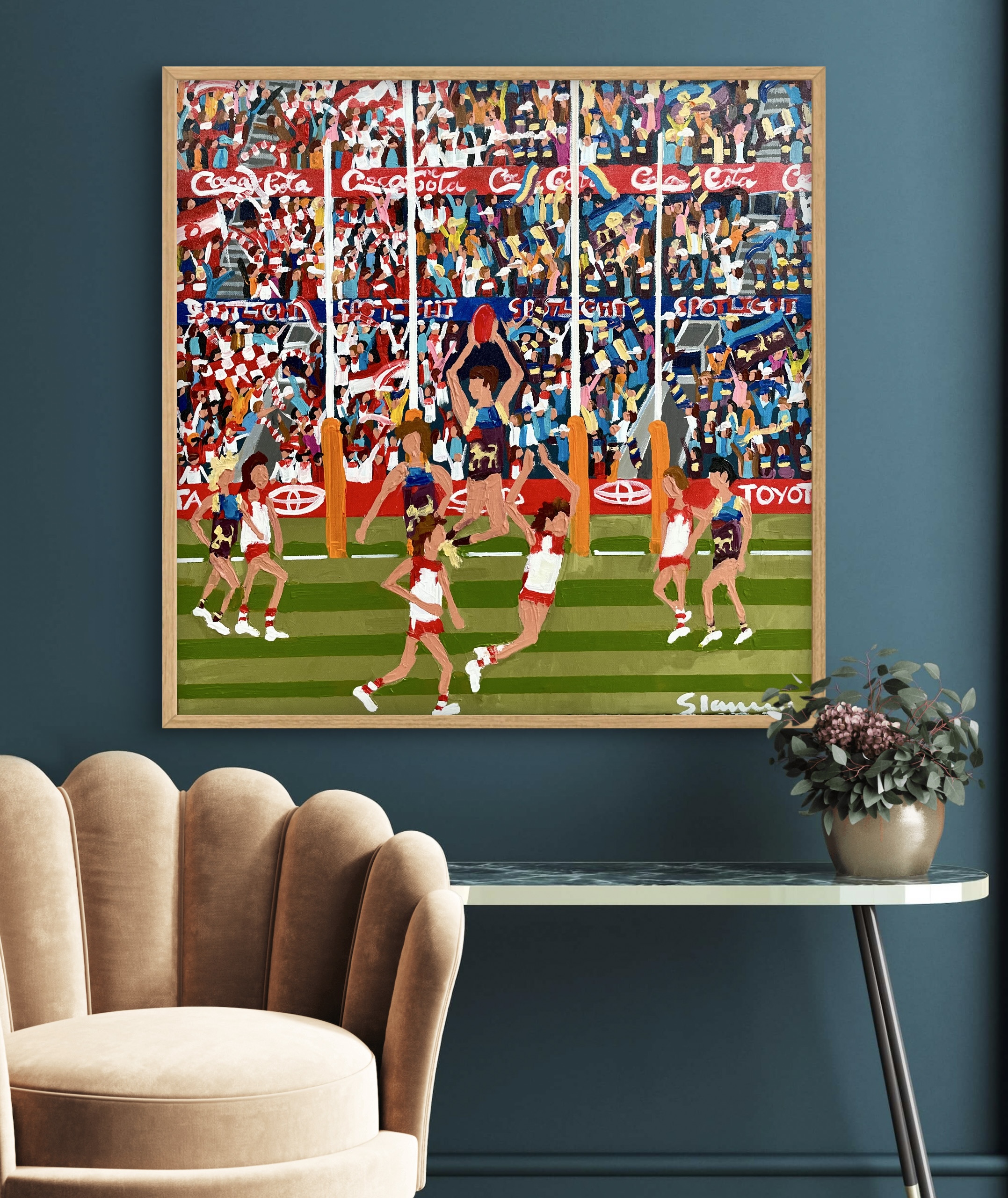 The Mark 66x66cm framed - Image 4